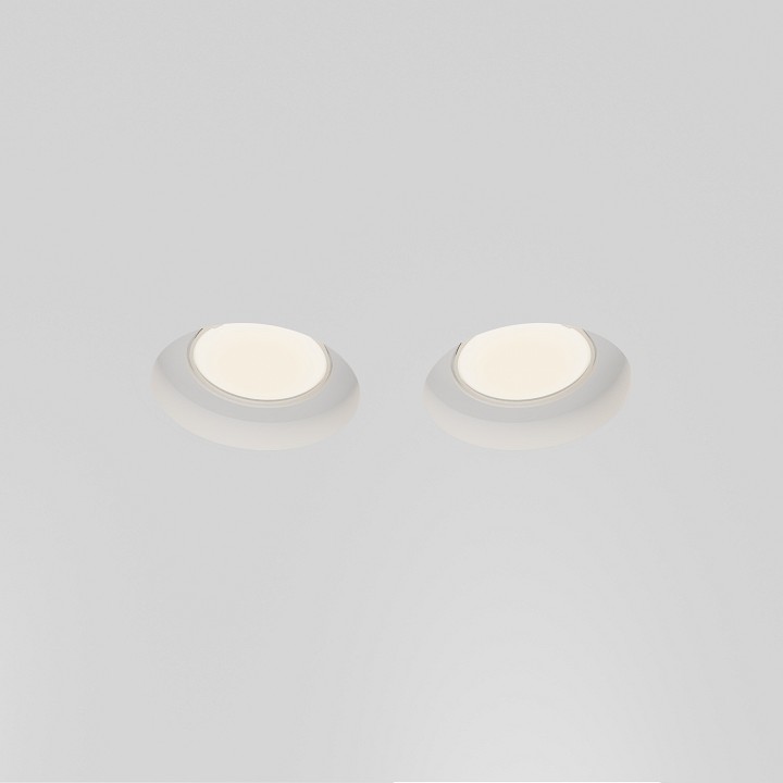 Встраиваемый светильник maytoni technical gyps modern dl002-gu10-02-w