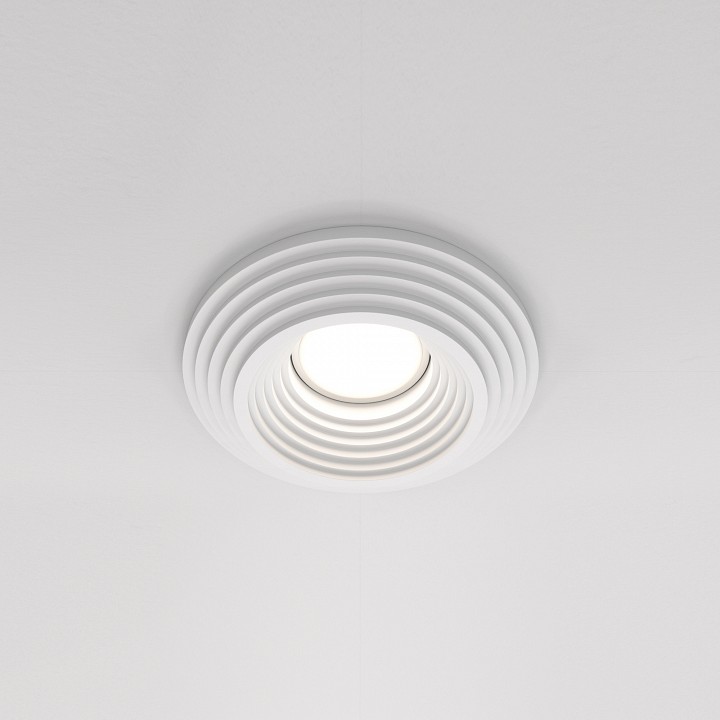 Встраиваемый светильник maytoni technical gyps modern dl004-1-01-w-1