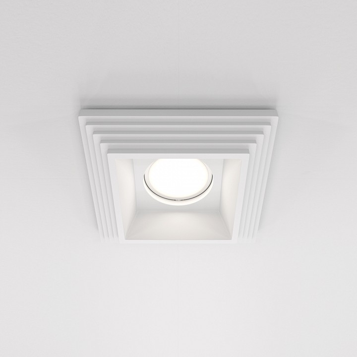 Встраиваемый светильник maytoni technical gyps modern dl005-1-01-w-1