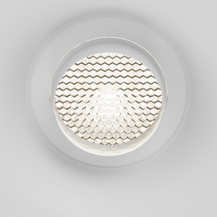 Встраиваемый светильник maytoni technical gyps modern dl006-gu10-rd-w