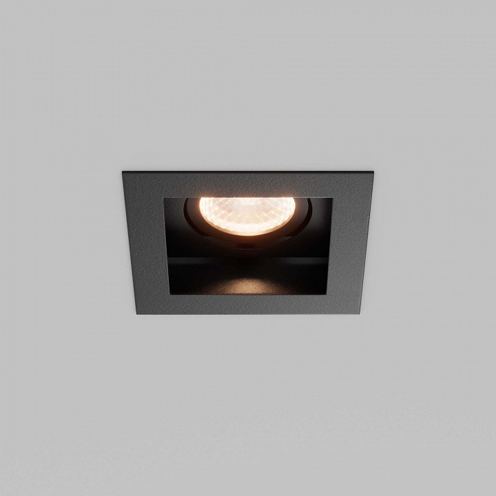 Встраиваемый светильник maytoni technical metal modern dl008-12w2.7-3-4k-b