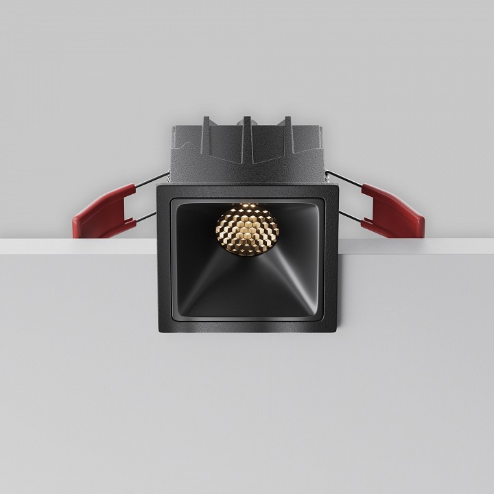 Встраиваемый светильник maytoni technical alfa led dl043-01-10w3k-sq-b-1