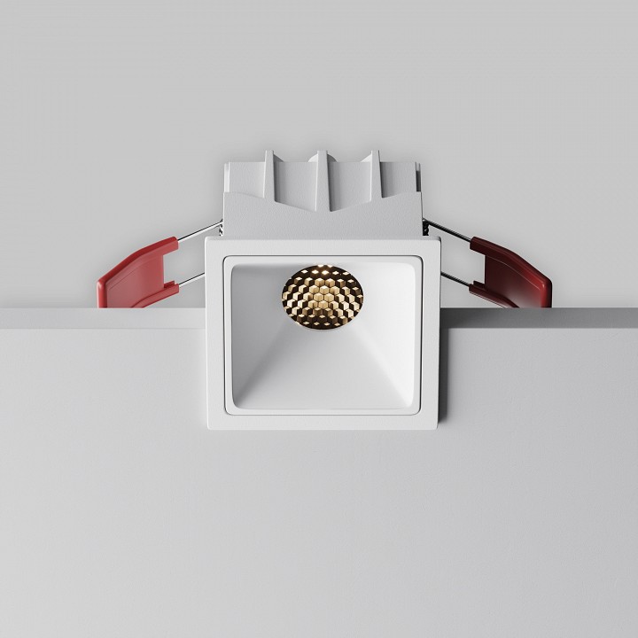 Встраиваемый светильник maytoni technical alfa led dl043-01-10w3k-sq-w-1