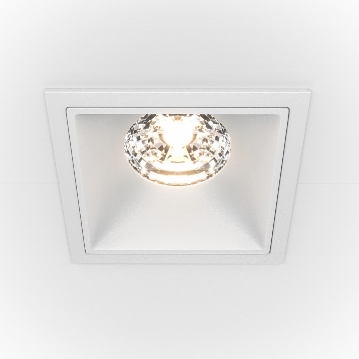 Встраиваемый светильник maytoni technical alfa dl043-01-15w3k-d-sq-w