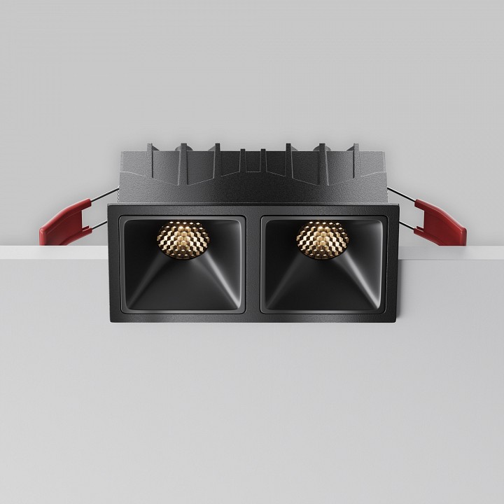 Встраиваемый светильник maytoni technical alfa led dl043-02-10w3k-sq-b-1