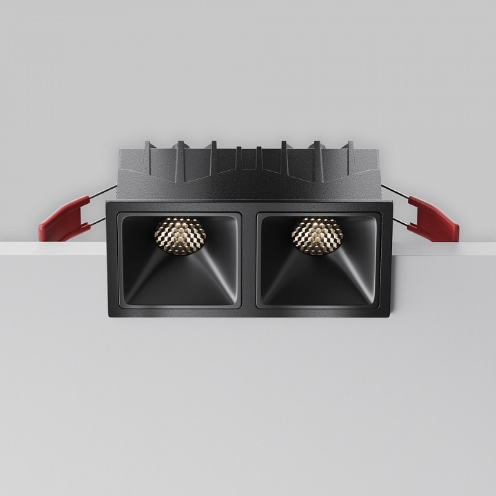 Встраиваемый светильник maytoni technical alfa led dl043-02-10w4k-sq-b-1