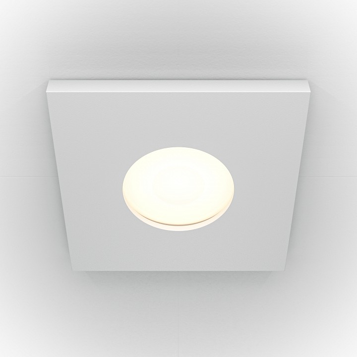 Встраиваемый светильник maytoni technical stark dl083-01-gu10-sq-w