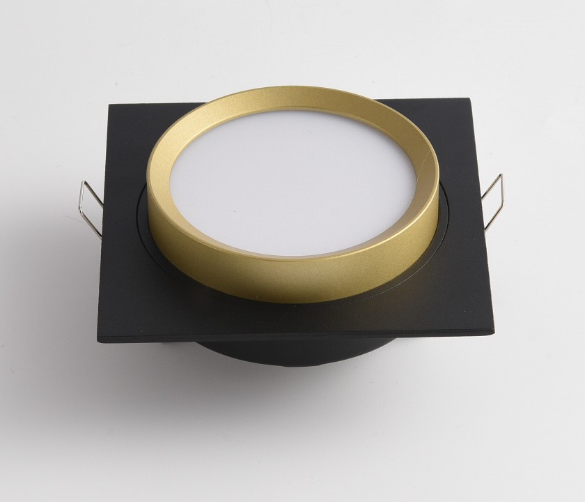 Встраиваемый светильник maytoni technical hoop dl086-gx53-sq-bg