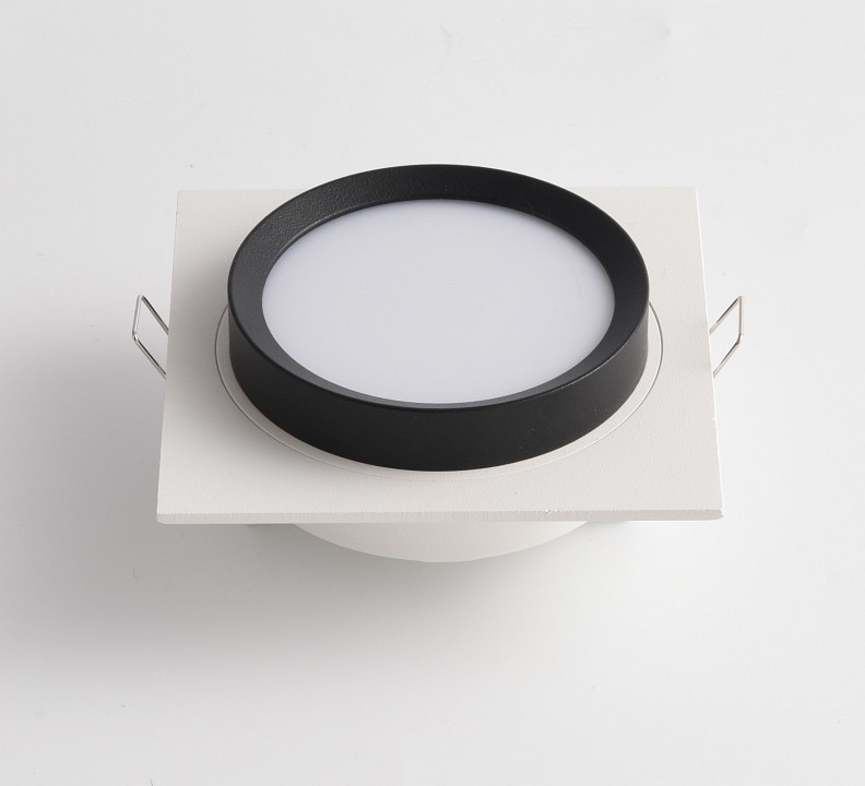 Встраиваемый светильник maytoni technical hoop dl086-gx53-sq-wb