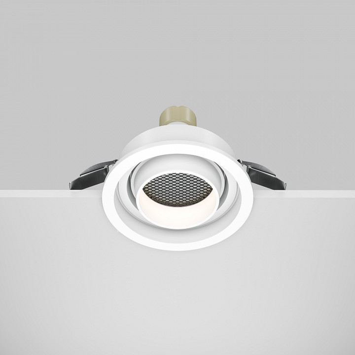 Встраиваемый светильник maytoni technical atom dl113-gu10-01-rd-w