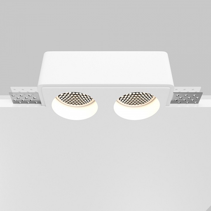 Встраиваемый светильник maytoni technical gyps modern dl123-gu10-02-w