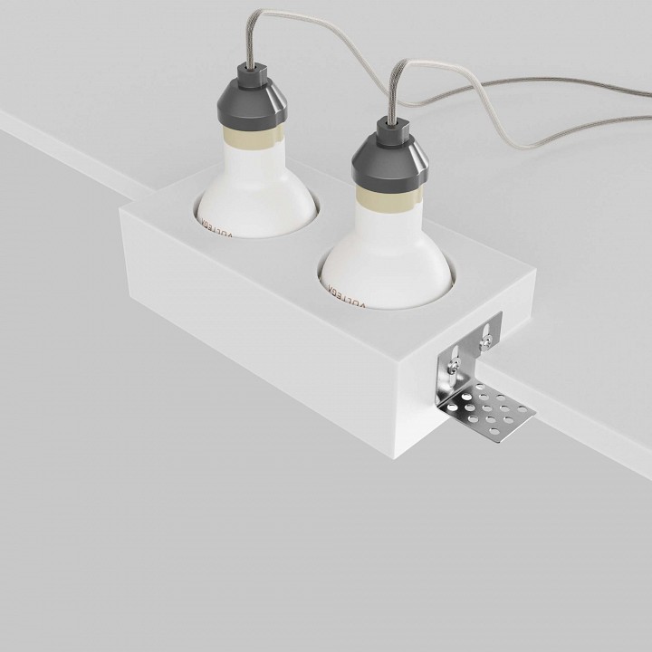 Встраиваемый светильник maytoni technical gyps modern dl131-gu10-02-w