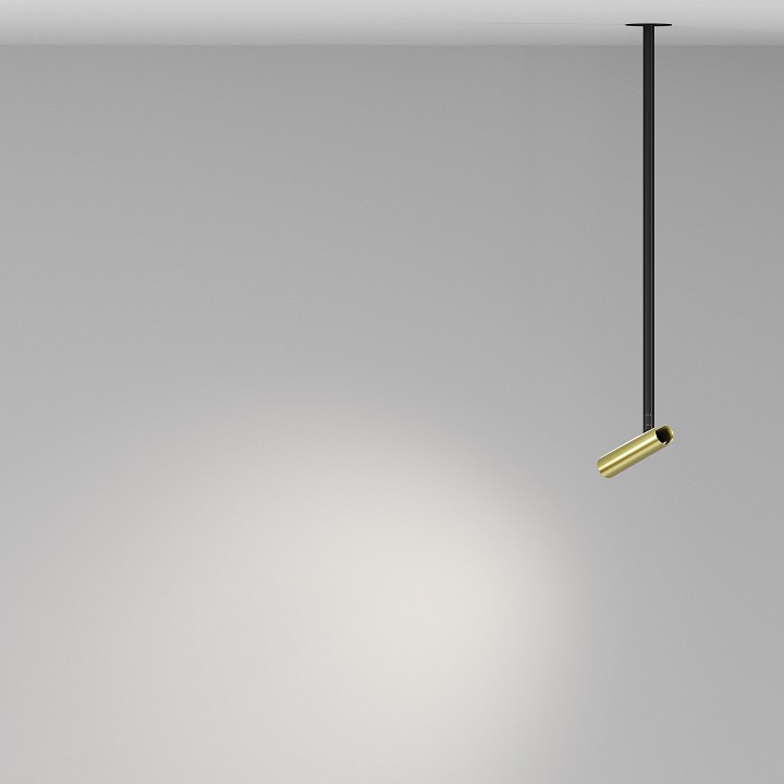 Встраиваемый светильник на штанге maytoni technical focus t p141rs-l125-6w4k-bbs