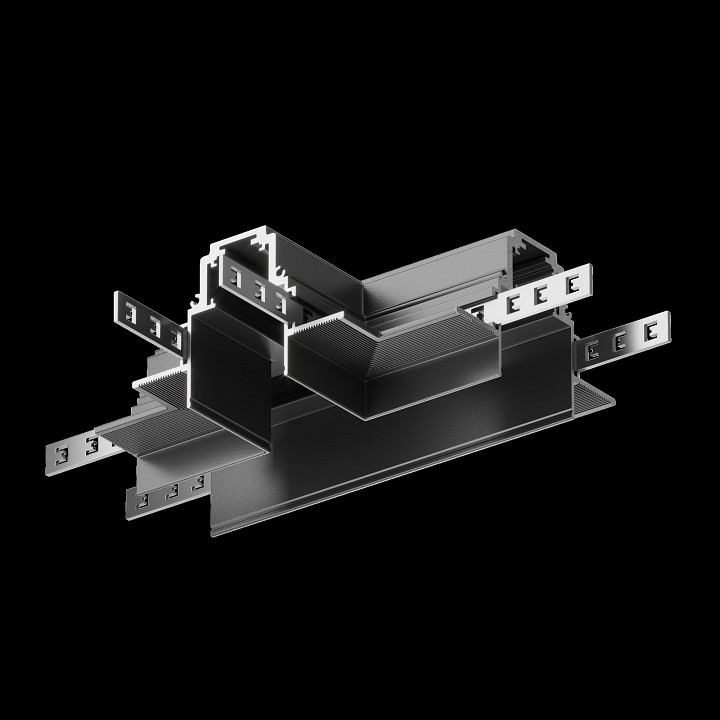 Соединитель t-образный для треков накладных maytoni technical accessories for tracks gravity tra010ct-42b