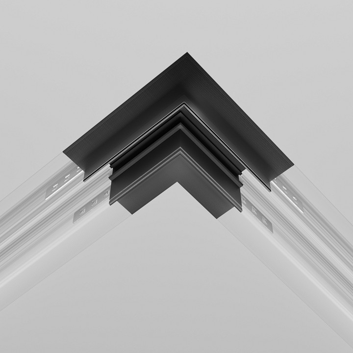 Соединитель угловой l-образный для треков встраиваемых maytoni technical accessories for tracks exility tra034cl-42.12b