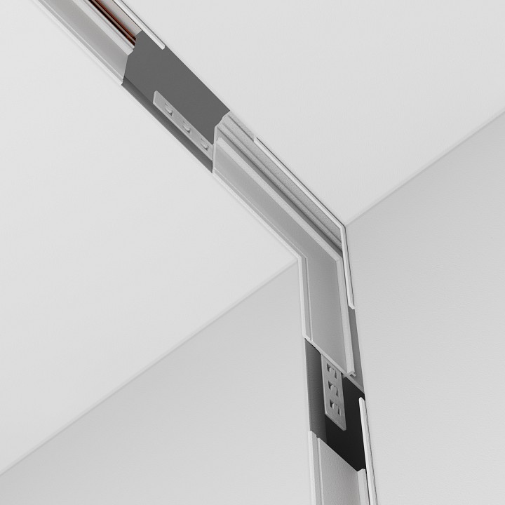 Соединитель угловой l-образный для треков встраиваемых maytoni technical accessories for tracks exility tra034cl-42w