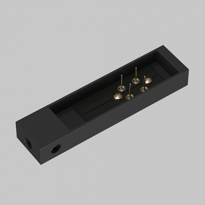 Заглушка для трека maytoni technical accessories for tracks elasity tra160c-b
