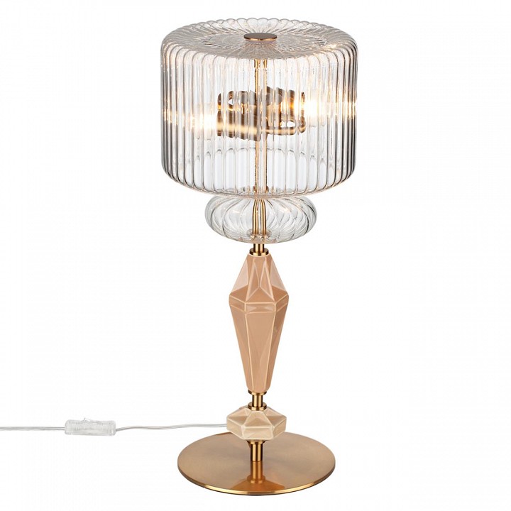 Настольная лампа декоративная odeon light terra 5414/2t