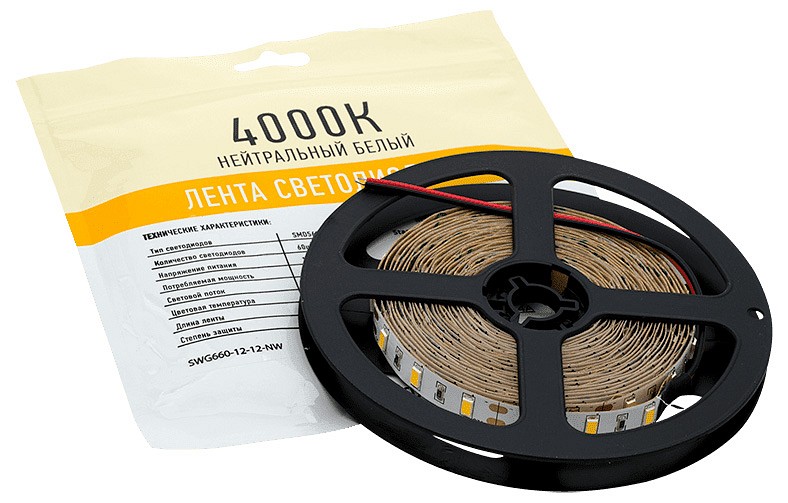Лента светодиодная swg swg660 swg660-12-12-nw