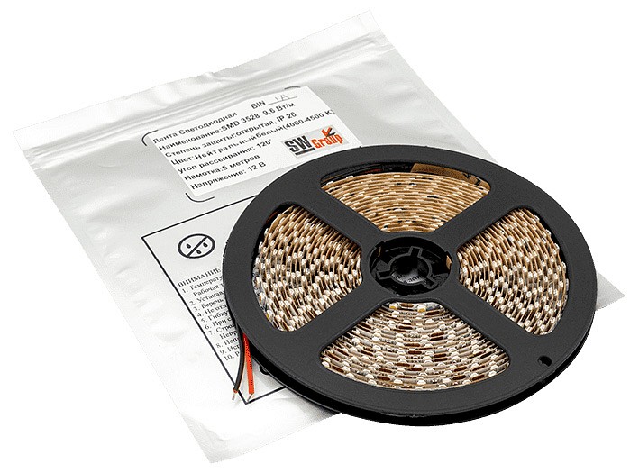 Лента светодиодная swg swg3t120 swg3t120-12-9.6-nw