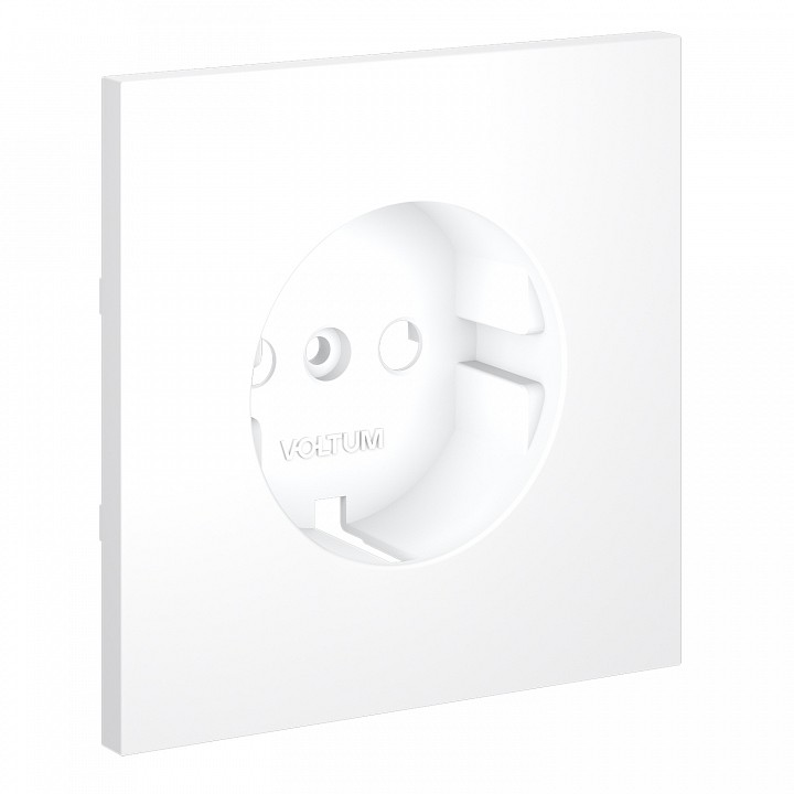 Накладка для розетки с заземлением voltum s70 vls000602