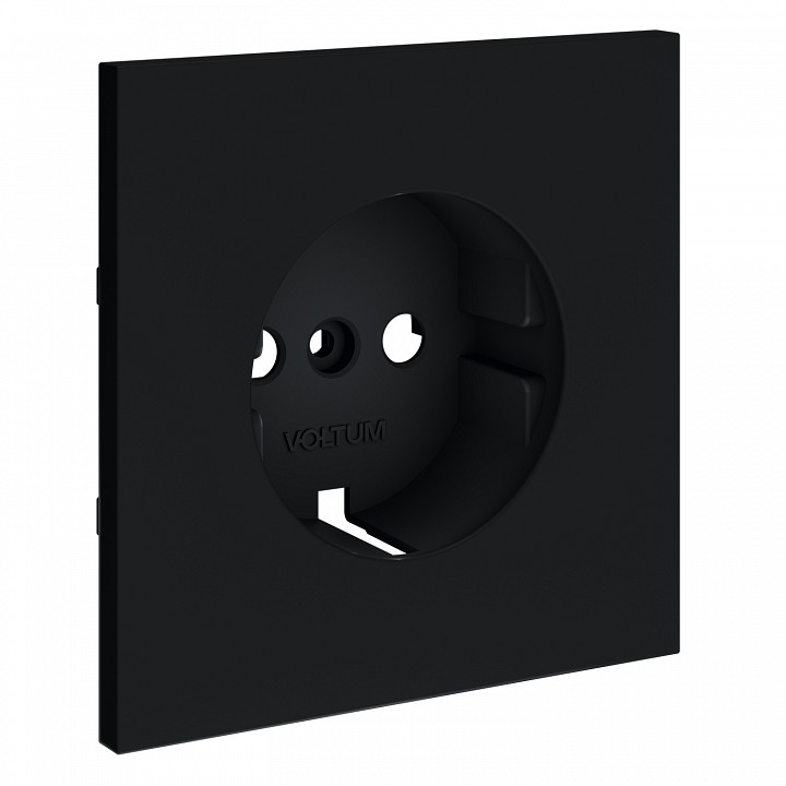 Накладка для розетки с заземлением voltum s70 vls000607