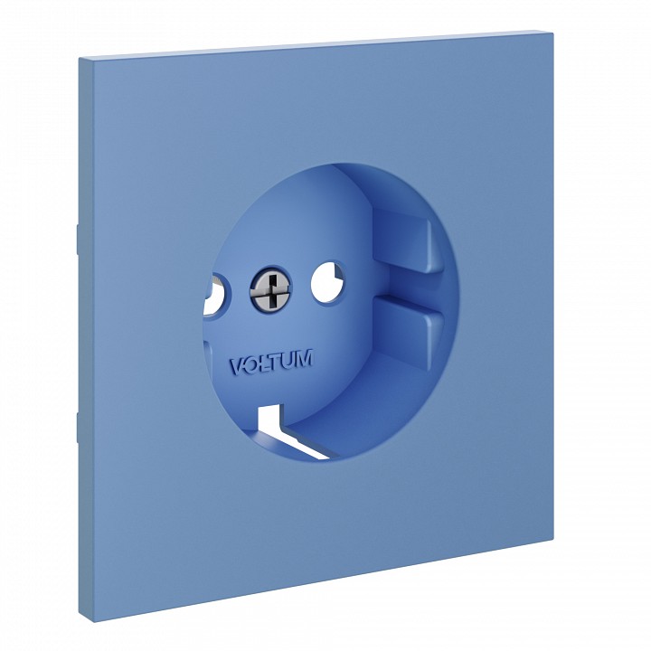 Накладка для розетки с заземлением voltum s70 vls000615