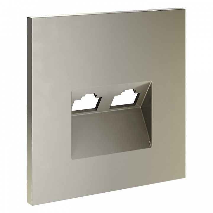 Накладка для розетки rj-11 или rj-45 voltum s70 vls001404