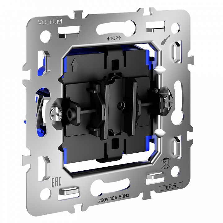 Механизм выключателя одноклавишного voltum s70 vls0101m