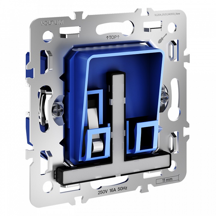 Механизм для электронных карточных выключателей без рамки voltum s70 vls0107m