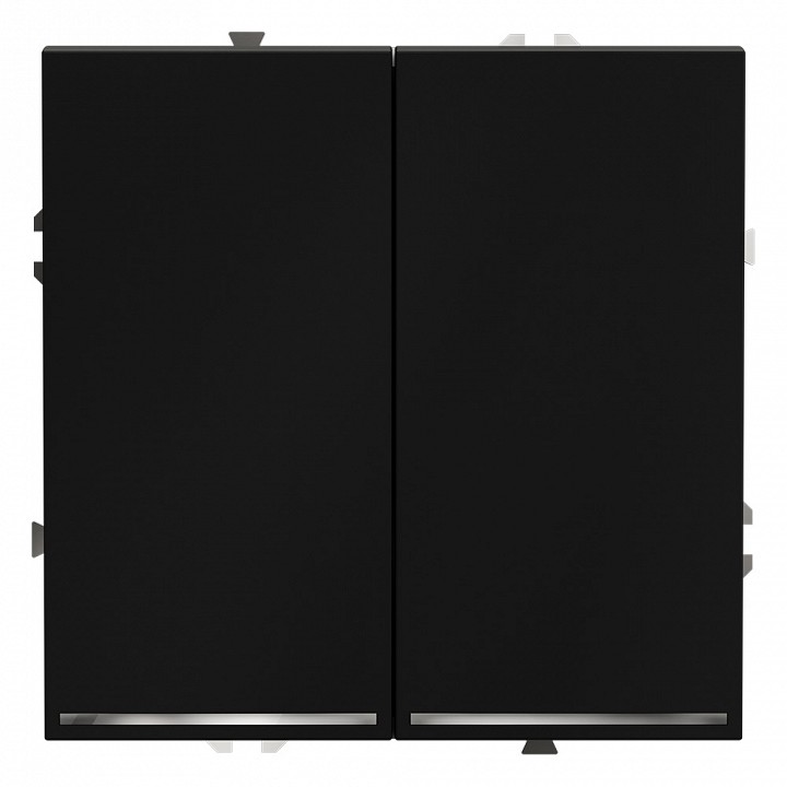 Выключатель проходной двухклавишный с подсветкой без рамки voltum s70 vls020408