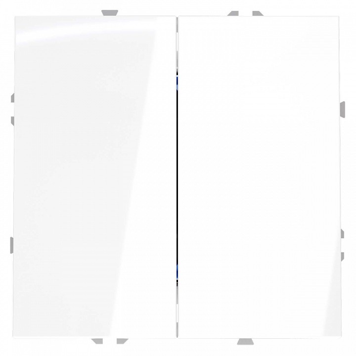 Переключатель перекрестный двухклавишный без рамки voltum s70 vls020501