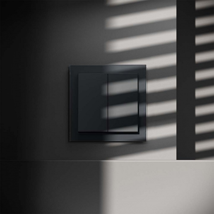 Переключатель перекрестный двухклавишный без рамки voltum s70 vls020507