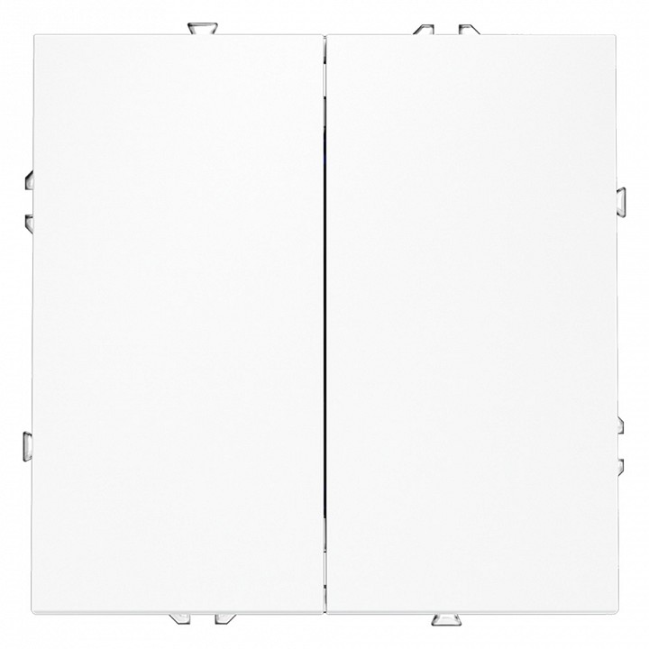 Выключатель двухклавишный без рамки voltum s70 vls020602