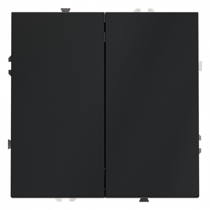 Выключатель двухклавишный без рамки voltum s70 vls020607