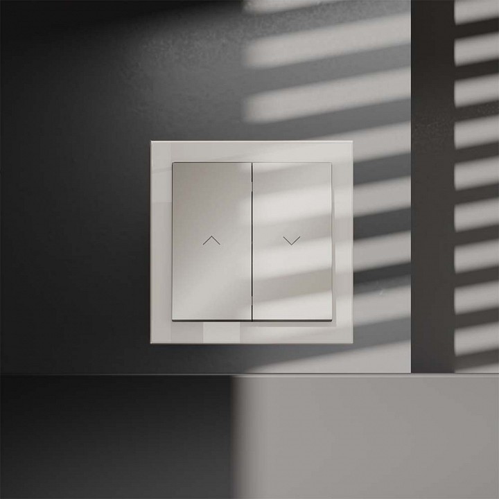 Выключатель для жалюзи без рамки voltum s70 vls020703