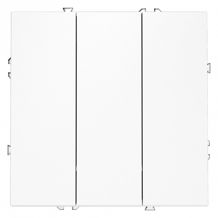 Выключатель трехклавишный без рамки voltum s70 vls030102