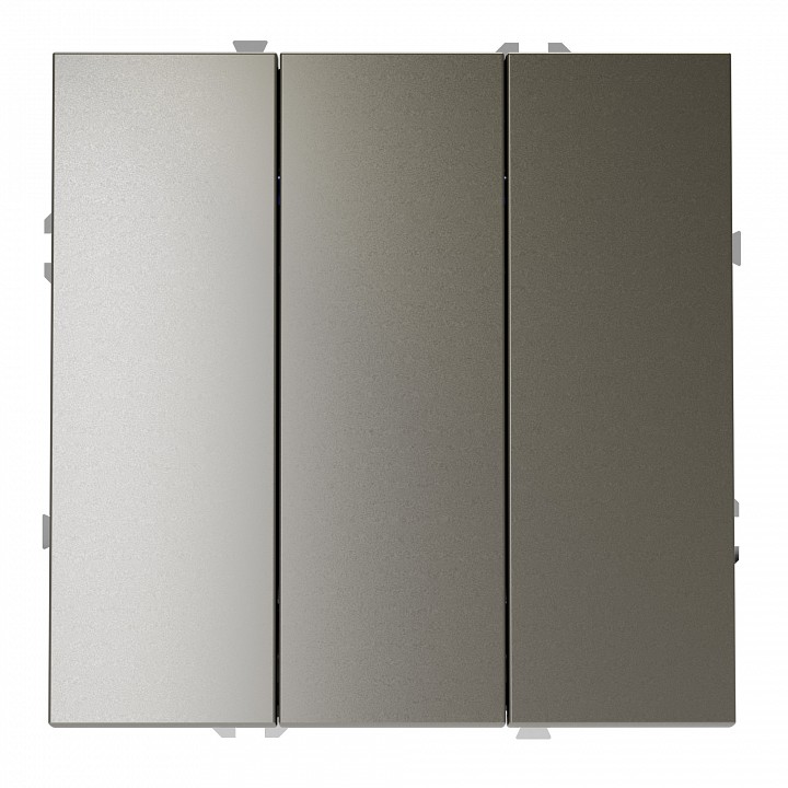 Выключатель трехклавишный без рамки voltum s70 vls030104