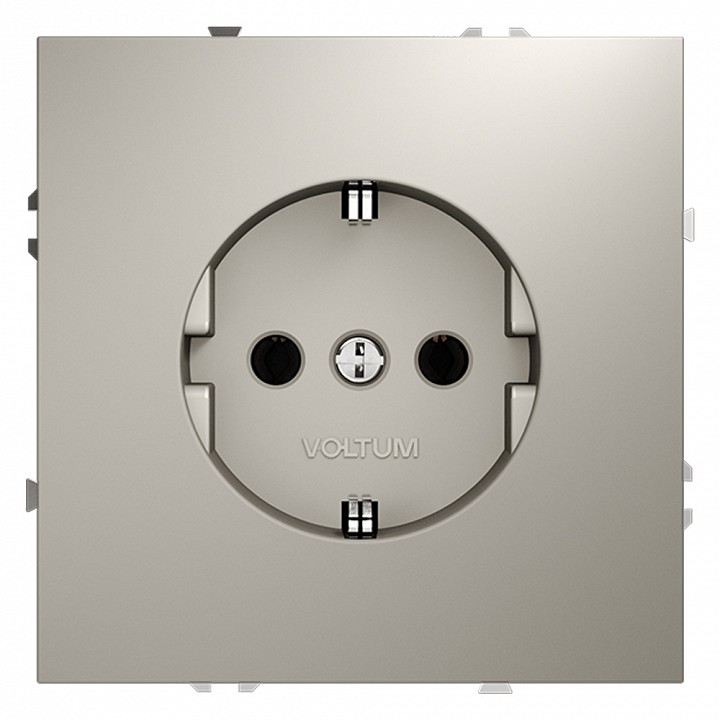 Розетка с заземлением, Без рамки voltum s70 vls040103