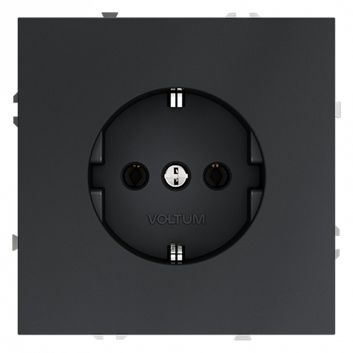 Розетка с заземлением, Без рамки voltum s70 vls040107