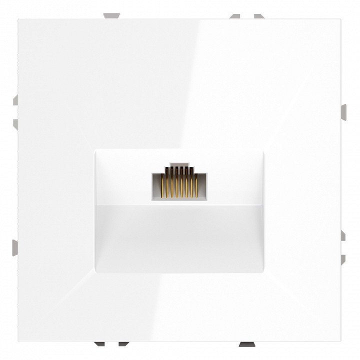 Розетка ethernet rj-45 без рамки voltum s70 vls060101