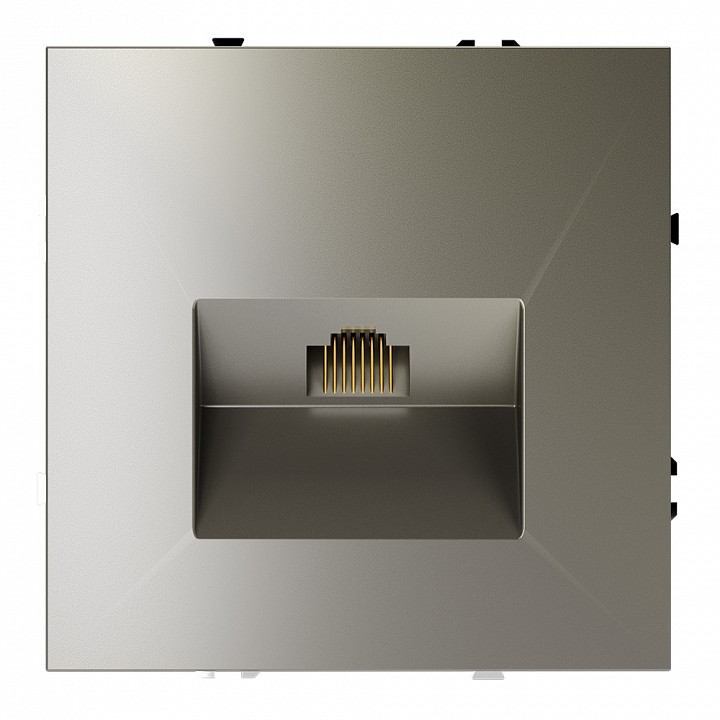 Розетка ethernet rj-45 без рамки voltum s70 vls060104