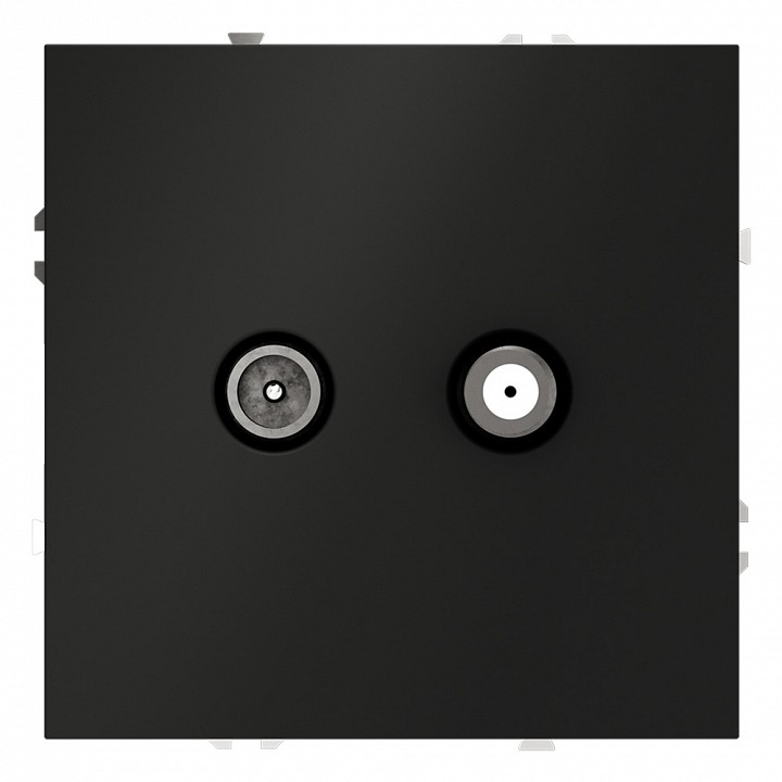 Тв-розетка и sat-розетка оконечная без рамки voltum s70 vls060408