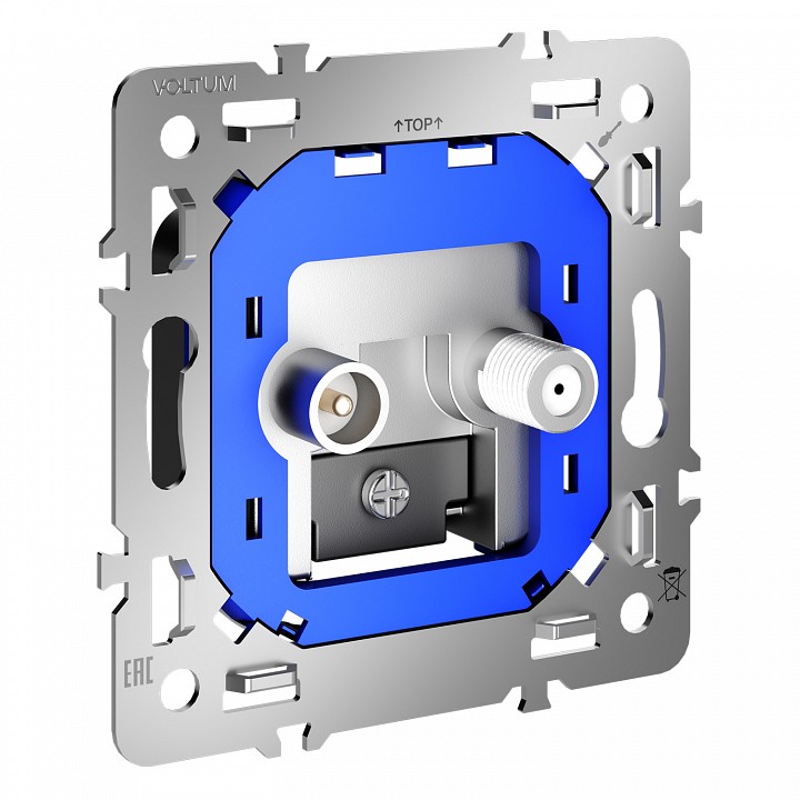 Механизм тв-розетки и sat-розетки оконечные voltum s70 vls0604m