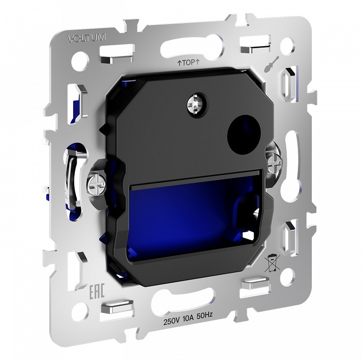 Механизм заглушка для поста с подсветкой, Без рамки voltum s70 vls0706m