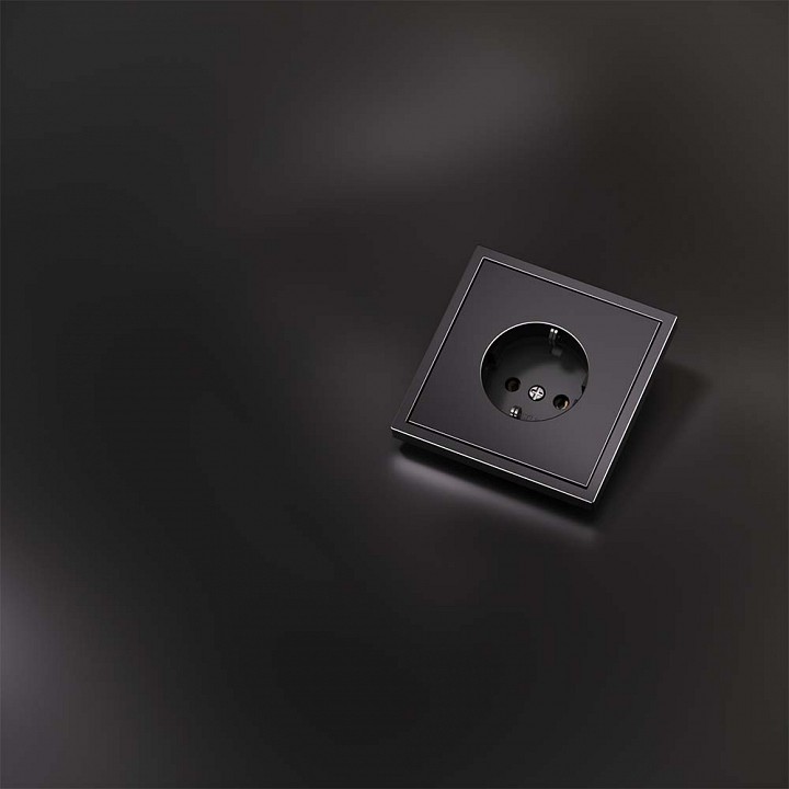 Накладка для розетки с заземлением voltum s70 metal vlsm000612