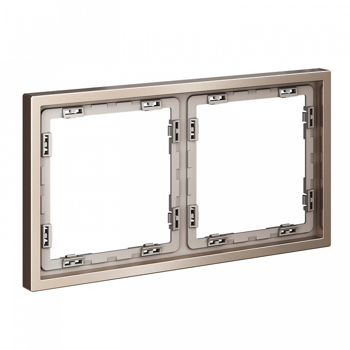 Рамка на 2 поста voltum s70 metal vlsm120210