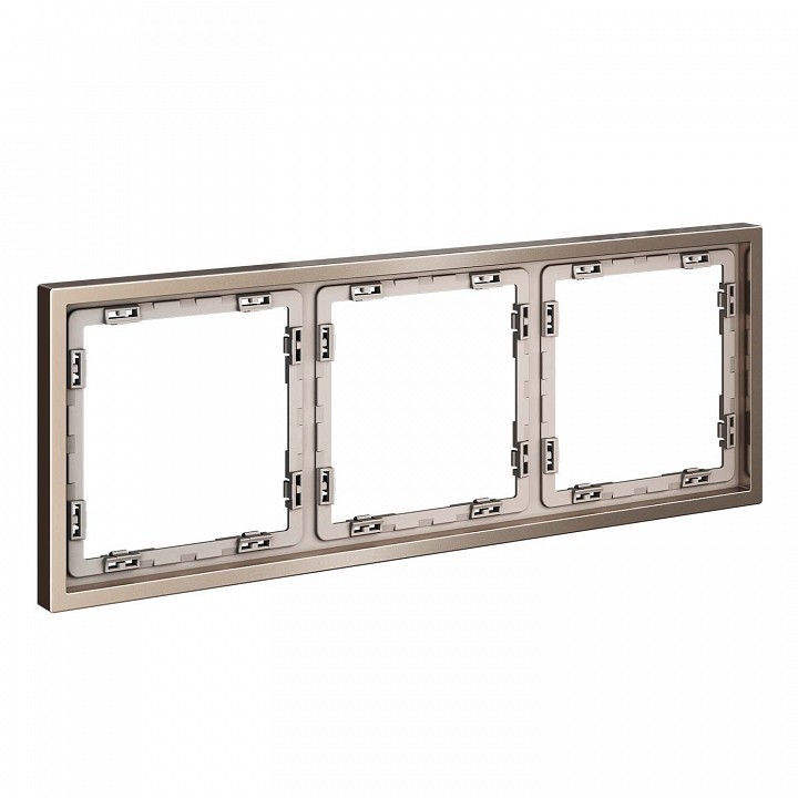 Рамка на 3 поста voltum s70 metal vlsm120310