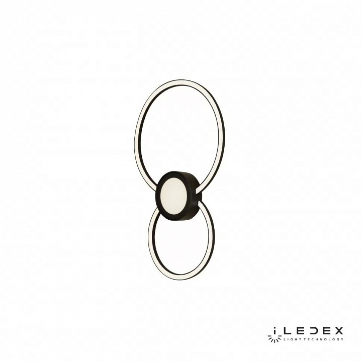 Накладной светильник iledex galaxy x046324 24w 3000k bk