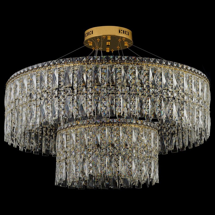 Подвесная люстра arti lampadari ovindoli gold ovindoli l 1.5.80+40.100 g